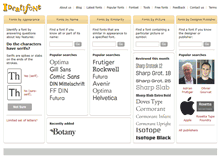 Tablet Screenshot of identifont.com